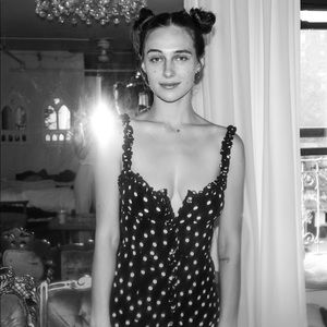 Realisation Julia polka dot mini dress